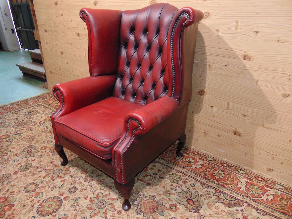 Burgundy Chesterfield armchair 1903....jpg