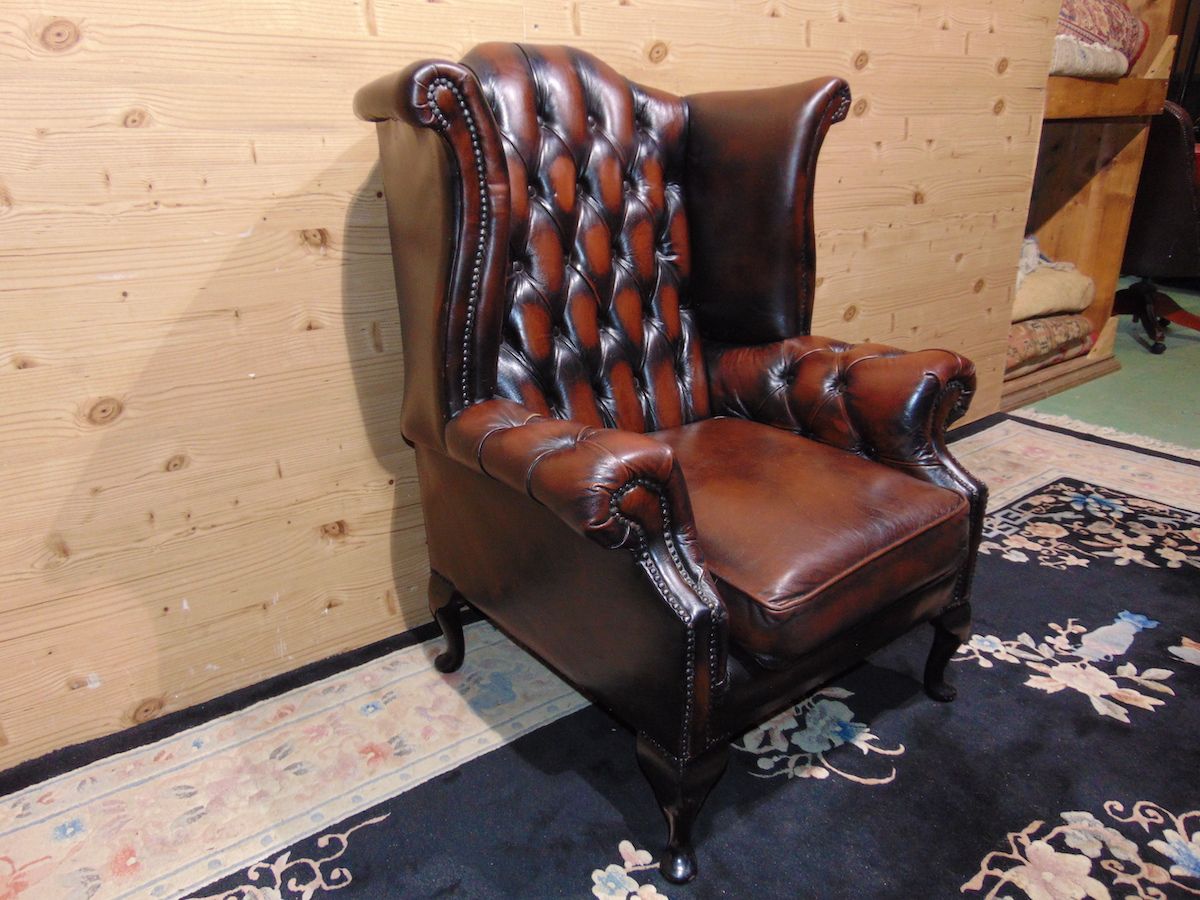 Brown Chesterfield armchair 2151...jpg