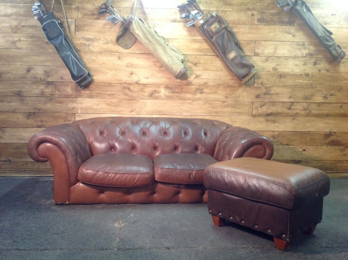 English vintage Chesterfield 3 seater sofa in genuine brown leather img_3276-1200.jpg