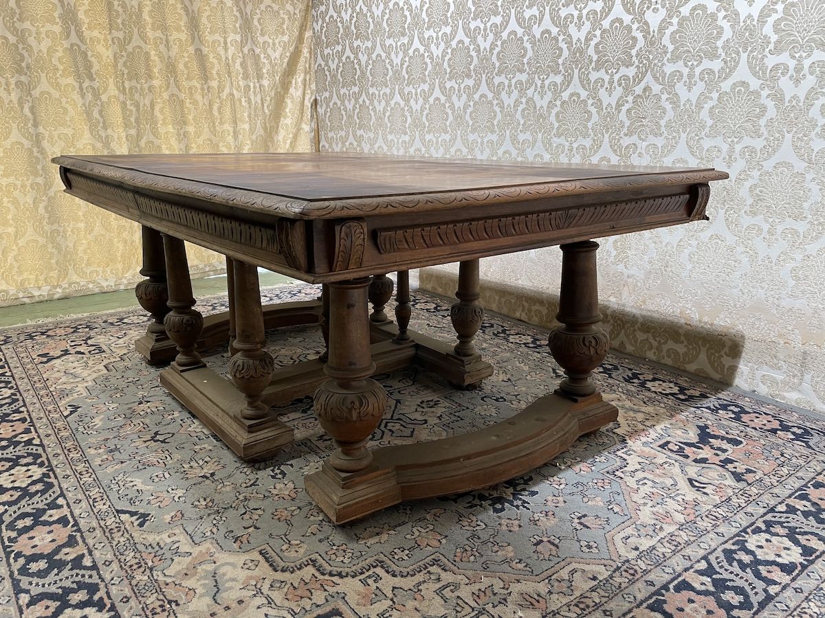 Antique solid walnut table img_20895.jpg